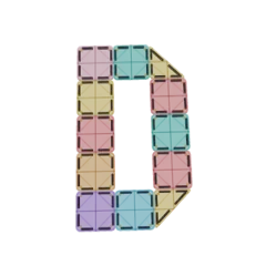 Letter D van magnetische tegels
